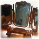 mahogony wooden mirror
